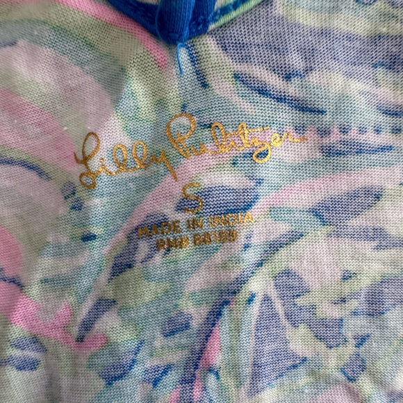 Lilly Pulitzer Camilla Dress SZ S Blue Flare Fancy Fins - Picture 13 of 16